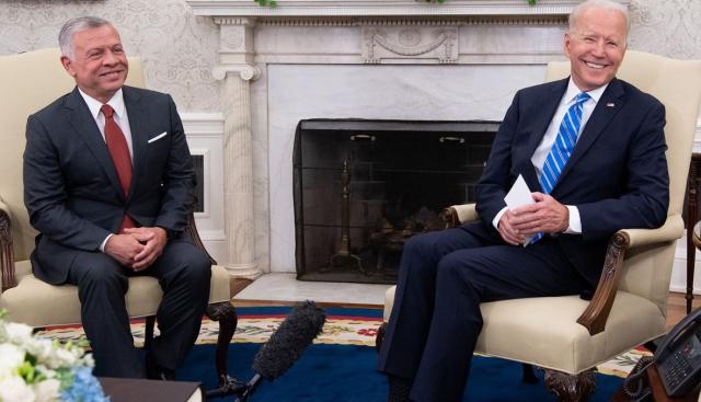 قمة بين الملك عبد الله وجو بايدن في البيت الأبيض