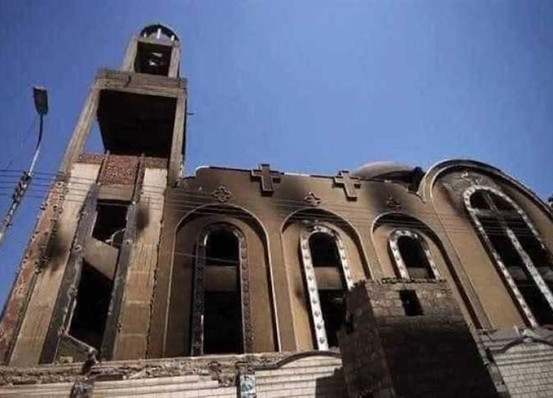 التحقيقات تكشف سبب اندلاع حريق كنيسة أبوسيفين بإمبابة